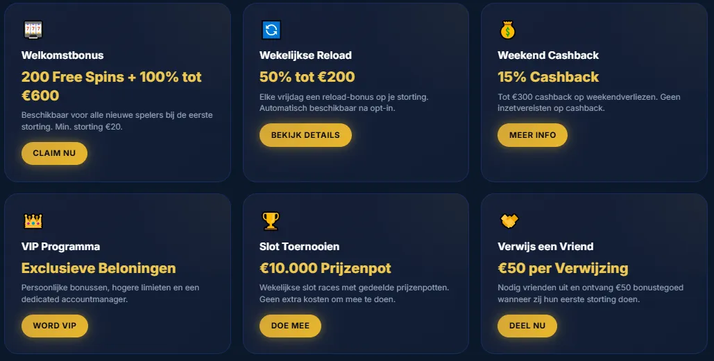 Bonussen WestAce Casino